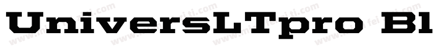 UniversLTpro BlackExt字体转换